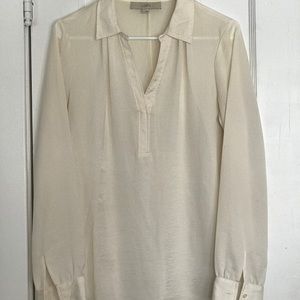 Women’s Loft Collared V-Neck Blouse